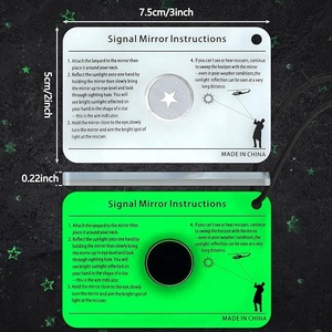 Sos salvataggio di emergenza di sopravvivenza specchio riflettente di sopravvivenza tecnologie di segnale luminoso specchio con fischio <span class=keywords><strong>kit</strong></span> di <span class=keywords><strong>pronto</strong></span> <span class=keywords><strong>soccorso</strong></span> - Product Image 4