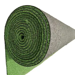 Meisen karpet rumput buatan warna-warni untuk taman kanak-kanak Area permainan luar ruang jalur pacu lantai Anti UV pemandangan rumput rumput