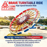 Manèges de fête foraine en plein air, attractions de parc, manèges à sensations fortes, manèges Brave Turntable, manèges Flying Turntable à vendre