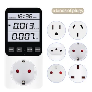 มิเตอร์ไฟฟ้าดิจิตอล HEDAO 220V/120V AC วัตต์มิเตอร์แบบเสียบปลั๊ก วัดกำลังไฟฟ้า วัตต์ หน่วยกิโลวัตต์ชั่วโมง วัสดุ ABS สำหรับวิเคราะห์การใช้พลังงาน OEM - Product Image 5