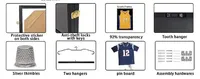 Nouvelle vitrine classique pour maillot de sport, cadre verrouillable, boîte à ombre, cadre pour maillot de baseball, de basketball