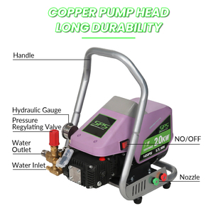New High Cleaner Machine 220v 150Bar Portable Cold Water Jet Surface Cleaner Equipment for Road Floor Cleaning - Product Image 4