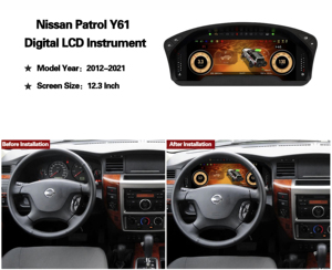 Carplay de 12.3 Pulgadas para Nissan Patrol Y61, Panel de Instrumentos Digital LCD, 2012 2013 2014 2015 2016 2017 <span class=keywords><strong>2018</strong></span> 2019 2020 2021 - Product Image 5