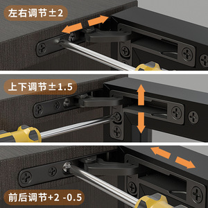 Aluminum Frame Glass Door <b>Floor</b>-to-Ceiling Furniture Hinge Invisible Damping <b>Buffer</b> Wine Storage for Modern Home Office Hospital - Product Image 2