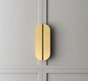 มือจับประตูเฟอร์นิเจอร์รูปใบต้นสาลิกซ์แบบกำหนดเอง  แบบหล่อขึ้นรูปสีทองสำหรับตู้-วัสดุอะลูมิเนียมผสมสังกะสีที่ทนทาน - Product Image 6