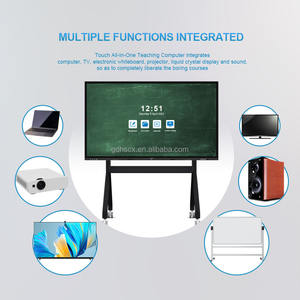 Kiosque électronique à écran tactile HD à double système interactif électronique <span class=keywords><strong>4K</strong></span> TV tactile à cristaux liquides pour une collaboration améliorée - Product Image 4