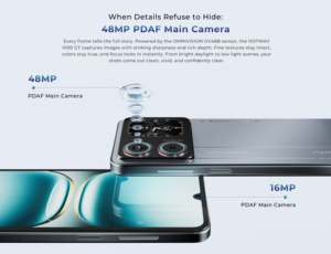 Teléfono Inteligente 4G de 6.9 Pulgadas, 120Hz, 8+256GB, Teléfono Móvil con Doble SIM, 48MP, 5160mAh, Android 16, Hotwav X100GT - Product Image 4