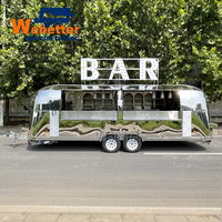 Webetter Juice Beer Bar Restaurant mobile Chariot à desserts et donuts Camion de restauration rapide avec grill et friteuse