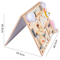 Juguetes de Madera, Tablero de Actividades, Juguetes Sensoriales Montessori para la Educación Temprana, Tablero de Actividades para Niños, Bebés y Niños Pequeños