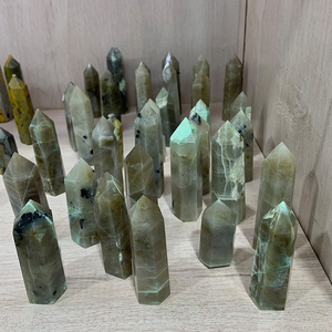 Neuankömmling Natural Moons tone Tower Heil kristall turm Green Moons tone Wand Points - Product Image 3