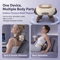 Vente directe d'usine, vente en gros, masseur cervical portable multifonctionnel rechargeable, massage par pétrissage des épaules et du cou