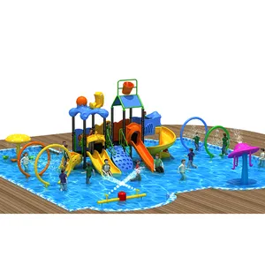 Parco di divertimenti all'aperto di asilo parco giochi all'aperto scivoli parco piscina acquascivolo per bambini in plastica