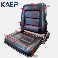 Siège de cabine universel pour chariot élévateur, bateau, déboucheuse, tondeuse, tracteur compact, mini-pelle, excavatrice, compatible Kubota, Bobcat et autres marques