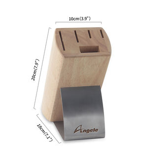 Couteau de chef fabriqué en gros porte-bloc en bois d'acacia support d'aimants bande de rangement de cuisine couverts grand organisateur - Product Image 2