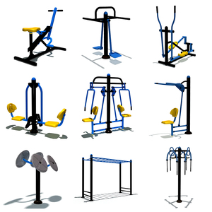 Nouveauté 2025 : Appareil de fitness extérieur robuste et antidérapant, double elliptique et torsionneur de taille, pour parcs et fitness pour enfants - Product Image 1