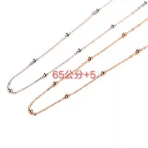 Collar Gargantilla con Cadena de Bolas Chapada en Rodio, Joyería Fina Minimalista para Uso Diario de Mujer - Product Image 4