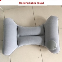 Coussin lombaire gonflable ultra-léger pliable en forme de H avec pompe intégrée