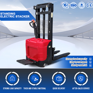 Chinese Factory <strong>Electric</strong> Pallet <strong>Stacker</strong> Stand on Type 1.5 Ton 2 Ton Full <strong>Electric</strong> <strong>Stacker</strong> with <strong>Straddle</strong> Legs - Product Image 4