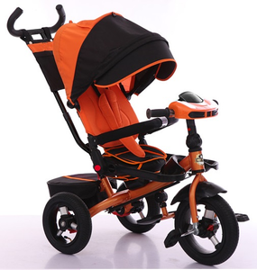 Satu Mobil Multi-Tujuan Dapat Mendorong dan Naik Anak Sepeda Roda Tiga Sepeda 1-6 Tahun Bayi Bahan Dolly/Lipat Sepeda Roda Tiga dengan Musik - Product Image 2