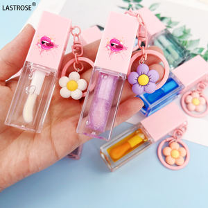 Bedruckter Logo-Schlüsselanhänger mit süßem rosa Lippenöl, Private Label, veganer, fruchtiger Lipgloss-Balsam, feuchtigkeitsspendend, farbwechselnd, aufpolsterndes Lippenöl - Product Image 2