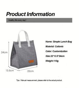 Wholesale <b>Lunch</b> Bag for Kids Insulation Waterproof Oxford Cloth Takeaway <b>Boxes</b> Custom with logo - Product Image 4