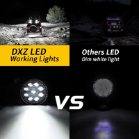 Projecteur de travail DXZ certifié CE 9-80V 27W 4 pouces 9 LED pour voiture, bateau, UTV, 4x4, tout-terrain, rénovation/amélioration avec garantie d'un an