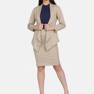 ZNA Best Quality Stylish Open Front Fashion <strong>blazer</strong> Sets Elegant Office Lady Wear Skirt Suit Business Suit - Product Image 1
