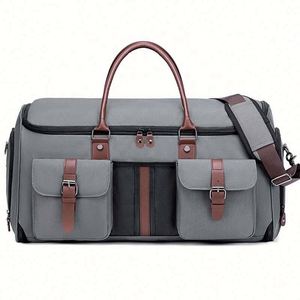 <span class=keywords><strong>Maletas</strong></span> de Viaje 2 en 1 con Compartimento para Zapatos, Bolsas de Viaje Tipo Maleta Colgante para Hombre y Mujer, Bolsas de Lona para Ropa - Product Image 2