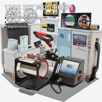 11oz numérique Sublimation tasse imprimante bricolage écran plaque Type manuel chaleur presse Machine pour tasse impression nouvelle condition idées cadeaux