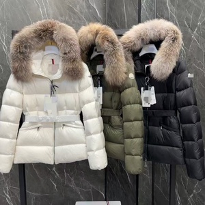 Nouvelle Doudoune Courte Femme Hiver 2025 Imperméable à Col Montant et Taille Cintrée, en <span class=keywords><strong>Duvet</strong></span> de Canard Blanc Brillant Effet Nacré, Sans Lavage, Coupe Slim - Product Image 6