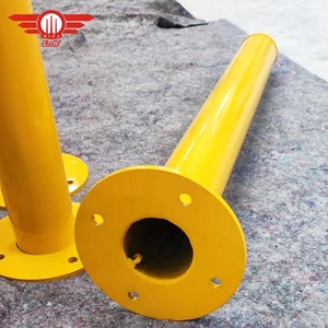 Уличный парковочный барьер из углеродистой стали оцинкованный Противоударный Столб - Product Image 5