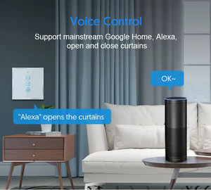 Interrupteur de <span class=keywords><strong>Rideau</strong></span> Tuya WiFi LangYeao EU UK pour Moteur de <span class=keywords><strong>Rideau</strong></span> Électrique Store et Volet Roulant avec Télécommande Google et Alexa - Product Image 2