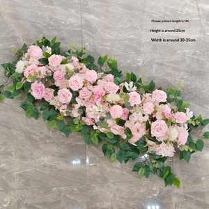 Decoración de Boda, Arreglo Floral Artificial con Rosas y Hortensias para Eventos, Exhibiciones, Pasarelas, Decoraciones Colgantes para Exteriores - Product Image 3