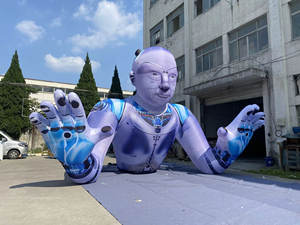 Şişirilebilir Yapay Zeka Karakter Modeli Bilim Müzesi Reklam Dekorasyonu Bilimsel Temalı - Product Image 3