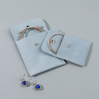 WEIMEI Éco Personnalisé avec logo Pochette cadeau pour bijoux en microfibre velours suédé avec insert pour bijoux