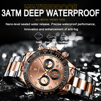 Montre à quartz multifonctionnelle Poedagar 629 pour homme, étanche, bracelet en acier, alliage, tendance, succès commercial international