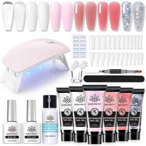 BORN PRETTY Kit de <span class=keywords><strong>Uñas</strong></span> de Poly Gel de 15g con Solución Deslizante, Moldes <span class=keywords><strong>para</strong></span> <span class=keywords><strong>Uñas</strong></span>, Capa Base y Superior, Kit Profesional <span class=keywords><strong>para</strong></span> Principiantes, Arte de <span class=keywords><strong>Uñas</strong></span> DIY, Venta al por Mayor - Product Image 1