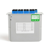 FTTH tout bleu 1X16 PLC type d'insertion diviseur de boîte de cassette optique passif avec connecteur SC