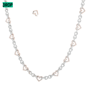 Collar de Moda para Regalo de Boda, Joyería de Plata de Ley 925 con Diamante Moissanita de 8 mm - Product Image 1