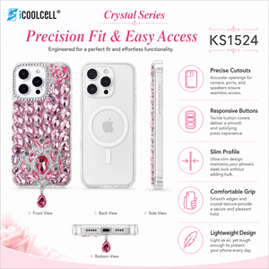 Funda de Teléfono Personalizable de Lujo con Anillo Magnético, TPU+PC, Diamantes de Imitación, Resistente a Impactos, en Varios Colores - Product Image 2