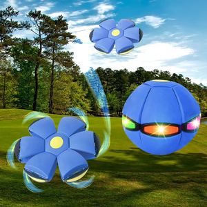 Press <b>Bounce</b> Flying Dog <b>Ball</b> Interactive Outdoor Catch Toy Foot Launch Hand Press Pet Training <b>Ball</b> Dog Toy - Product Image 4