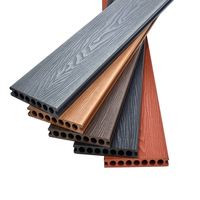 Wpc co-extrusion 3d gaufré pont personnalisé szie composite wpc terrasse fournisseurs plancher creux