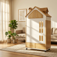 Maison pour chat d'intérieur durable de grande taille, cage, manoir, structure d'escalade multi-niveaux en bois massif de luxe, villa pour chat, salon