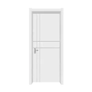 Hot selling 96 inch white primed solid core wood single interior shaker doors