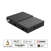 Boîtier TV numérique satellite intelligent DVB-S2 avancé Guoke Chip avec Linux 4.9 4K, Wi-Fi double bande, processeur HiSilicon Quad-core L36 Ultra