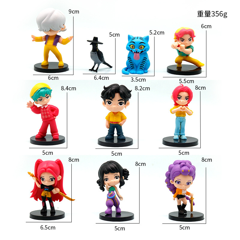 High quality q version 10 piece set-bag
