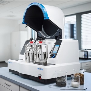 Molino de Bolas Planetario Retsch PM 300 de 1.5 Kw para Molienda en Seco, Vertical, Eléctrico, de Acero Inoxidable, para Uso en Laboratorio - Product Image 3