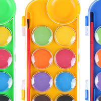 Fournitures d'art en gros, ensemble de peinture à l'aquarelle de 12 couleurs, capacité de 3 ml, pour papier et toile, pour les enfants de plus de 3 ans