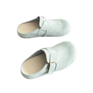 Zuecos Planos de Mujer con Punta Cerrada, Color Sólido, Gamuza Suave, Cómodos para Uso Diario - Product Image 5