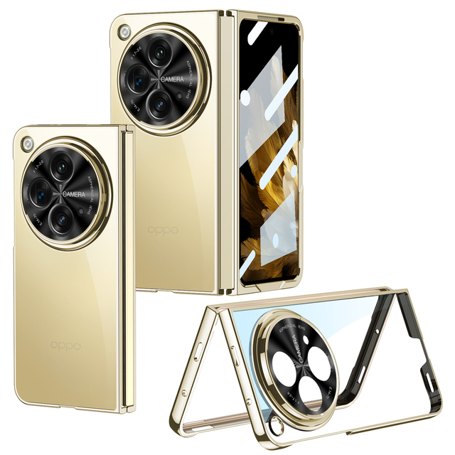 Pure Transparent Clear PC Phone Case for OnePlus OPEN Model and OPPO FIND N3 FIND N5 Anti-Shock Function
